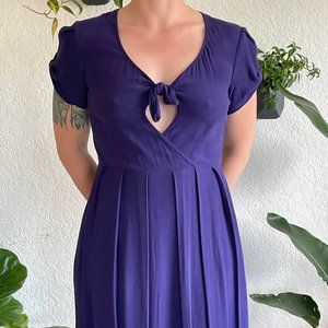 Kate Sylvester Purple Peep Dress